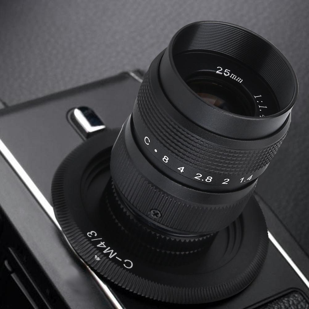 เลนส์ 25 มม. f/1 . 4+c - m 4/3 อะแดปเตอร์+แหวนมาโครสําหรับ olympus/panasonic