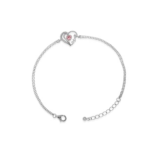 Jewelry Buffet Love in my heart Bracelet สร้อยข้อมือ จี้หัวใจ สร้อยข้อมือแฟชั่น สร้อยข้อมือเงินแท้925