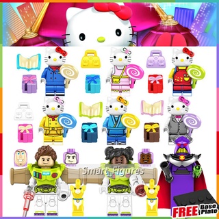 การ์ตูน Minifigures Hello Kitty Buzz Lightyear Izzy Hawthorne Zach The Great Demon ของเล่นของขวัญ Mini Figures KF6166