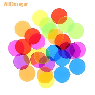 (Willbesugar) ชิปน้ําตาล พลาสติก 15 มม. ของเล่นสําหรับครอบครัว 50 ชิ้น (best