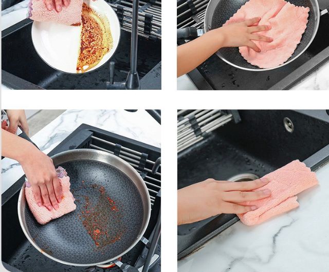 ผ้าผืนใหญ่ ผ้าอเนกประสงค์ เช็ดจาน เช็ดมือ ซับน้ำ - รูปที่ 2