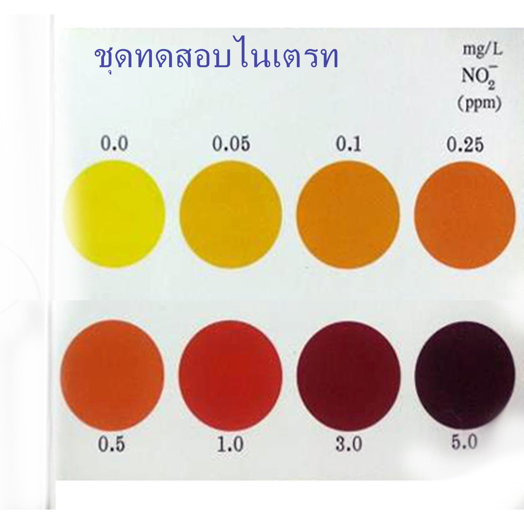 AQUA-VBC Nitrite Test Kit ชุดทดสอบค่าน้ำไนไตรต์ น้ำยาทดสอบค่าน้ำ น้ำยาวัดค่าน้ำ (ทดสอบได้ 50 ครั้ง)