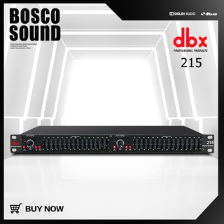 DBX 215 215SUB อีคิวปรับเสียง eq ปรับแต่งเสียง เอาต์พุตซับวูฟเฟอร์ ติดตั้งตัวกรองความถี่สูงผ่านและตัวกรองความถี่ต่ำแย