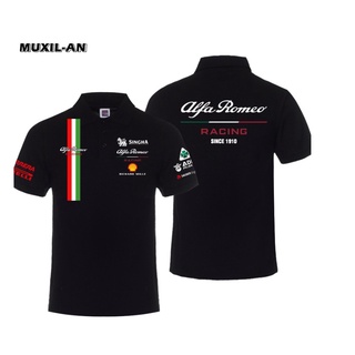 ใหม่ F1 เสื้อโปโลแขนสั้น แบบแห้งเร็ว ลาย romeo afar Cycling Racing Suit สําหรับผู้ชาย และเด็ก