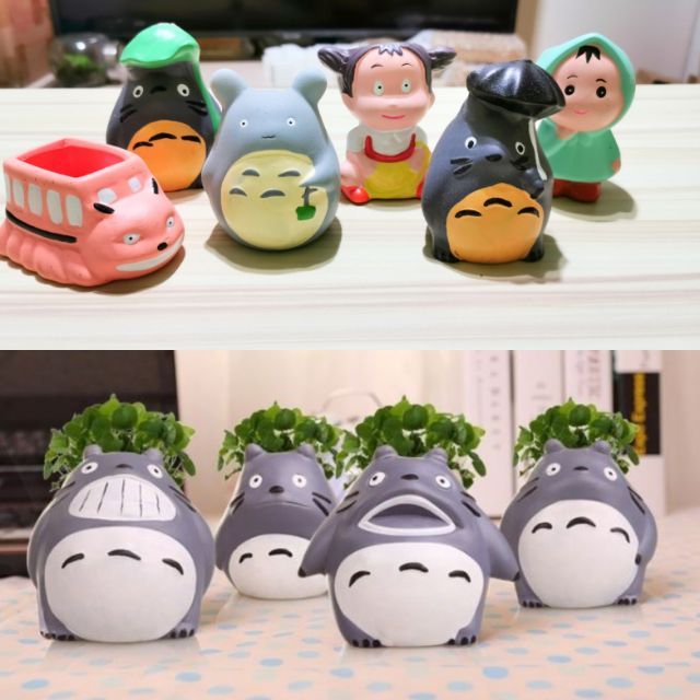 กระถางต้นไม้ - รูปตุ๊กตาTotoro