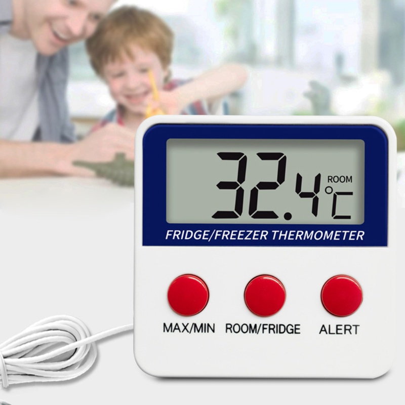 HL Digital Control Max Min Value Record Alarm Temeperature Gauge ตู้เย็น