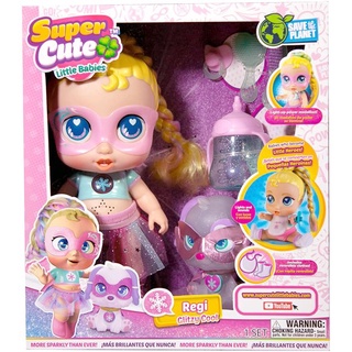 Super Cute Little Babies Glitzy Cool Regi Super Power Ice Reversible Clothes Magic Light Up Baby Bottle Lights and Sounds เสื้อผ้าเด็กเล็ก น่ารักมาก เรืองแสง เท่ เรจิ ซูเปอร์พาวเวอร์ น้ําแข็ง ย้อนกลับได้ เมจิก สว่างขึ้น ขวดนม และเสียง