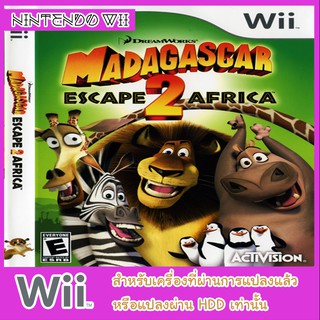 แผ่นเกมส์ wii - Madagascar - Escape 2 Africa