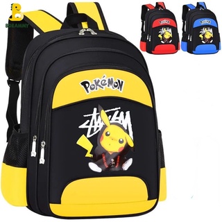 Qqs217 กระเป๋านักเรียน Pikachu ใหม่สำหรับนักเรียนชั้นประถมศึ…