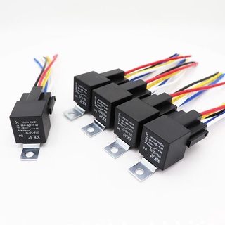 ได้ทั้งชุด [ พร้อมปลั๊ก ] รีเลย์ 12vและ24v รีเลย์ 5 ขา relay 12v​24v relay 5 ขา พร้อมส่ง ในไทย