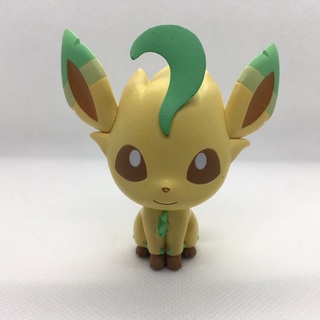 ฟิกเกอร์ โมเดล Leafeon โปเกมอน ของแท้ สูง 2.7 นิ้ว Leafeon Pokemon figure Takara Tomy