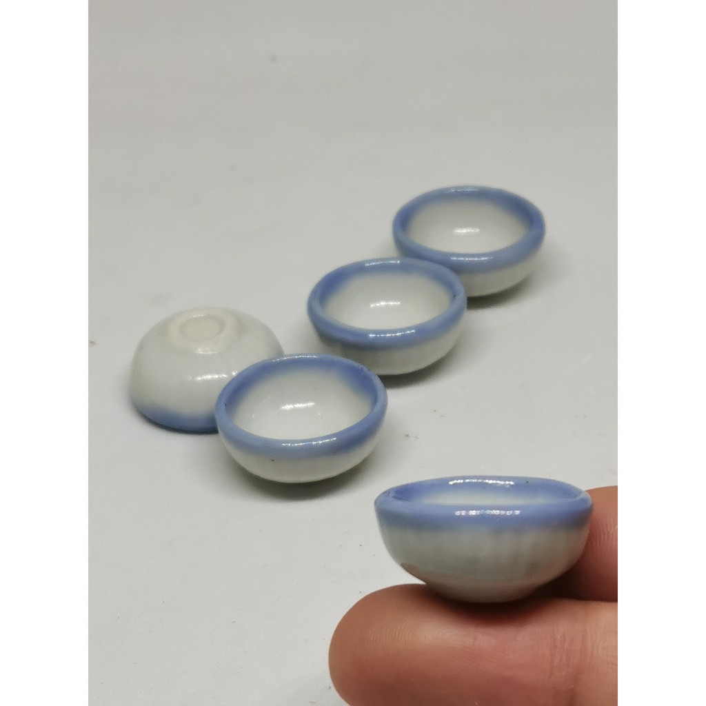 ชามเซรามิค ชามจิ๋ว ถ้วยจิ๋ว สีขาวขอบฟ้า ชาม ถ้วย ชามเซรามิคจิ๋ว #ของจิ๋ว #ของตกแต่ง ราคา ถูกที่สุด ดีลบีเคเค แกลเลอรีภาพที่ 7