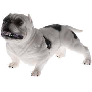 Realistic American Bully Pitbull Pet Animal Figure Model Figurine Toys Decor