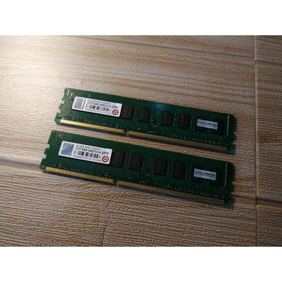 Ram Transcend 8GB(4*2) DDR3 1333 ECC Ram Server มือสอง