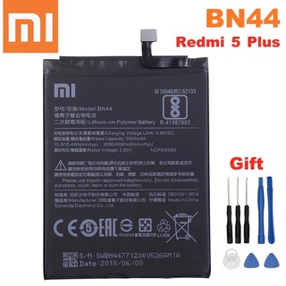 แบตเตอรี่BN44สำหรับXiaomi Redmi 5 Plusเปลี่ยนแบตเตอรี่4000MAhฟรีเครื่องมือ