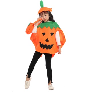 7C197 ชุดเด็ก ชุดฮาโลวีน ชุดฟักทอง ฟักทอง Pumpkin Halloween Costume