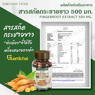 กระชายขาว พลัส 500 มก. (ของแท้!!) 60 แคปซูล สูตรเข้มข้น มาตราฐาน GMP ISO มี อย. รับรอง