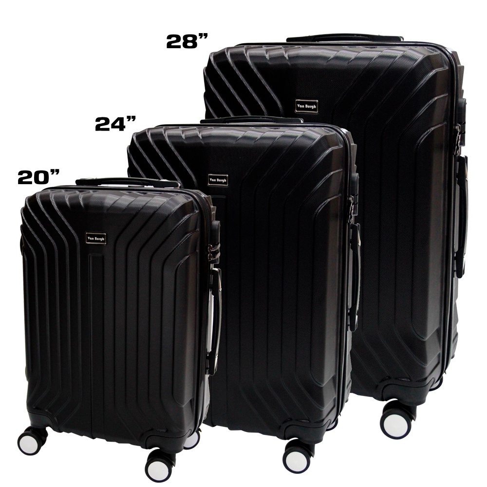 กระเป๋าเดินทาง Size 20, 24, 28 นิ้ว ล้อลาก 4 ล้อ สีดำ