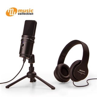 ไมโครโฟน + หูฟัง ZOOM ZUM-2 PMP USB PODCASTING MICROPHONE PACK