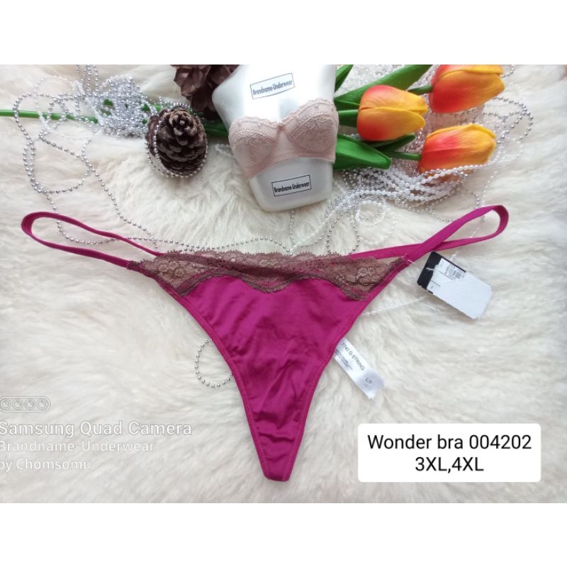 Wonder bra Size XS,S,M,L,XL,2XL,3XL,4XL ชุดชั้นใน/กางเกงใน ทรงจีสตริง G-string 004202
