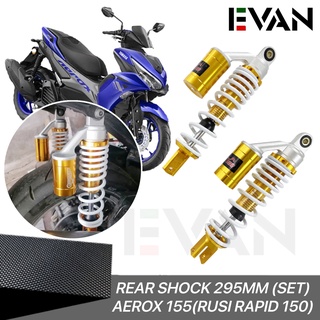 EVAN.SHOP Rear Dual Shock 295mm(Set) Absorber (Aerox/Rusi rapid 150/Nmax/ADV/PCX) 3175-295