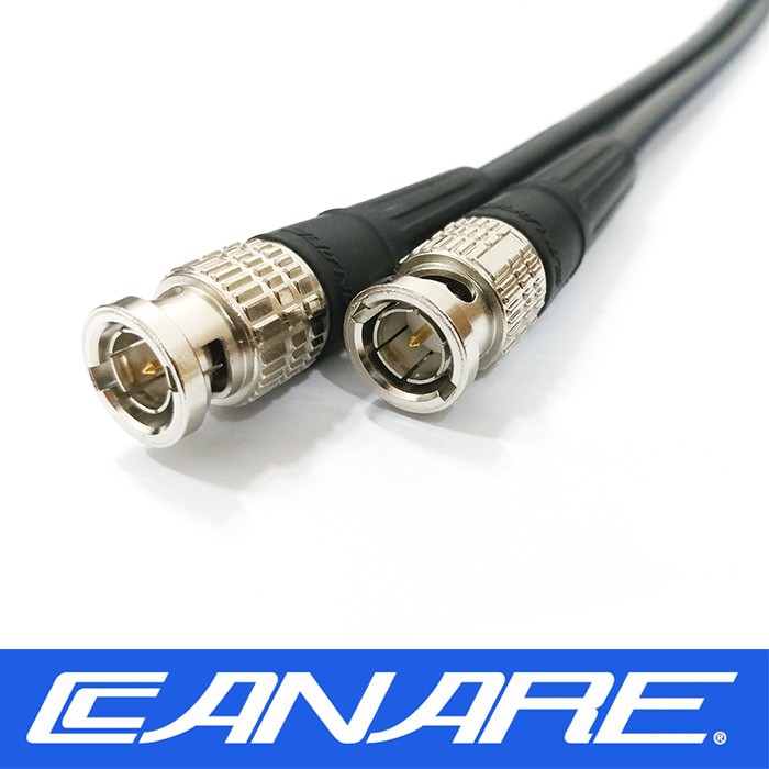 L-4.5CHD ยาว 0.8-20 M. สาย 3G/HD-SDI ยี่ห้อ Canare Super Coax เข้าหัว BNC BCP-B53 รองรับสัญญาณ HD-SD