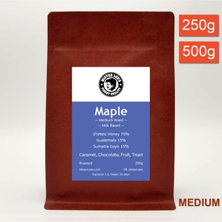 เมล็ดกาแฟคั่วกลาง Maple