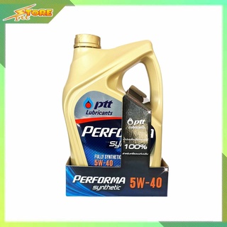 น้ำมันเครื่อง ปตท PTT Synthetic 5W-40 4ลิตร สังเคราะห์แท้ 100%
