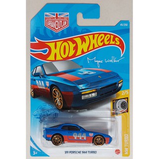 66HW Hotwheels / Hot wheels โมเดลรถฮอตวิลขนาดเล็ก 🌱 89 Porsche 944 Turbo 45/250 2/5 แพ็คสวย พร้อมจัดส่ง by Hobby Duck