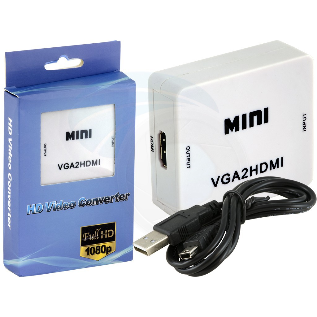MINI VGA2HDMI HD Video Converter Full HD 1080p