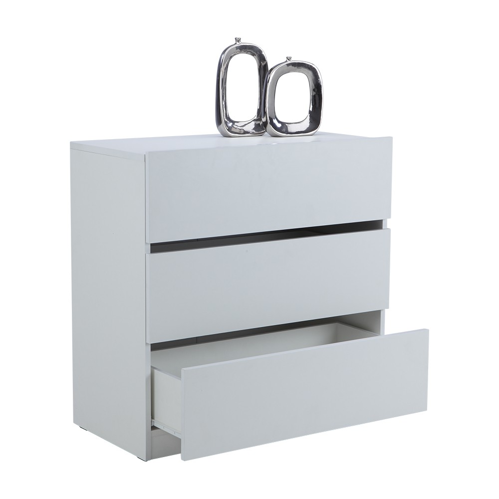 WINNER FURNITURE ตู้ทรงเตี้ย 3 ลิ้นชัก รุ่นเวลดอน - สีขาว #7