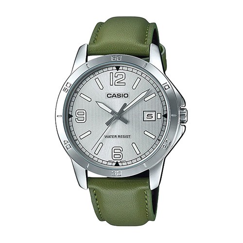 Casio Standard นาฬิกาข้อมือผู้ชาย สายหนัง รุ่น MTP-V004L
