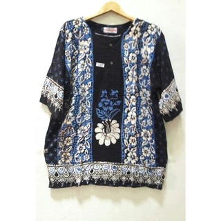 เสื้ออินโดนีเซียแท้ ผ้าบาติกคอกลมแขนสั้นไซส์ใหญ่พิเศษรอบอก46"-50"จัมโบ้(ญ/ช)ใส่ได้ใส่เย็นสบายสุดคุ้ม