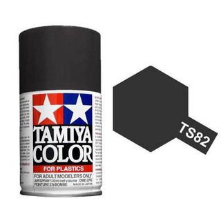 TAMIYA 85082 TS-82 RUBBER BLACK สีสเปรย์ทามิย่า พ่นงานโมเดล