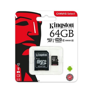 64GB MICRO SD CARD (Micro SD Card) KINGSTON CLASS 10 (SDCS/64GB) Warranty