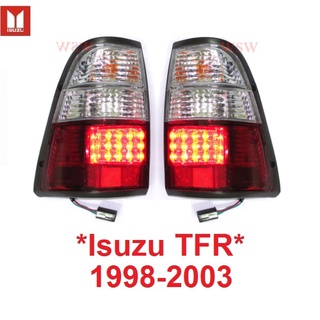 LED เสื้อไฟท้าย ISUZU TFR TF HOLDEN RODEO 1998 - 2002 2003 ไฟท้าย อีซูซุ มังกรทอง ไฟหลัง อะไหล่ ไฟ ไม่รวมขั้วและหลอดไฟ