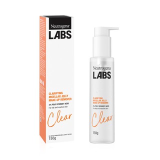 Neutrogena LABS Clarifying Micellar Jelly Make-Up Remover 150 g.ผลิตภัณฑ์ทำความสะอาดผิวหน้า 150 กรัม