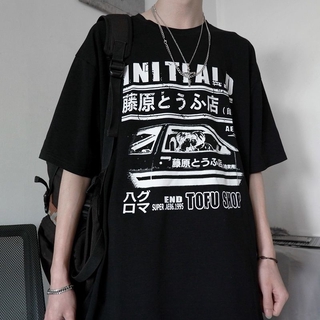 【hot tshirts】สไตล์เกาหลีสไตล์ins潮流港风字母印花宽松大码圆领百搭短袖Tเสื้อสำหรับผู้ชายและผู้หญิงที่ชื่นชอบเสื้อ2022