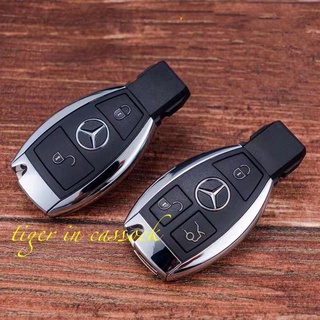 เคสรีโมทกุญแจรถยนต์ สําหรับ Mercedes-benz BGA NEC (ชั้นวางแบตเตอรี่เดี่ยว และคู่)