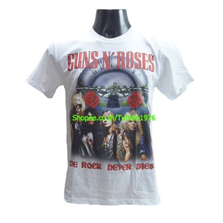 เสื้อยืดโอเวอร์ไซส์เสื้อวง Guns N Roses เสื้อวงดังๆ วินเทจ เสื้อวินเทจ กันส์แอนด์โรสเซส GUN8072S-3XL