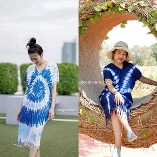 มัดย้อม ชุดมัดย้อม เดรสมัดย้อม เสื้อมัดย้อม ชุดไปทะเล