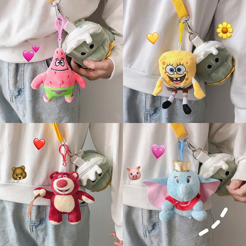 Girl's Cute Cartoon Plush Toy Pendant Key Chain