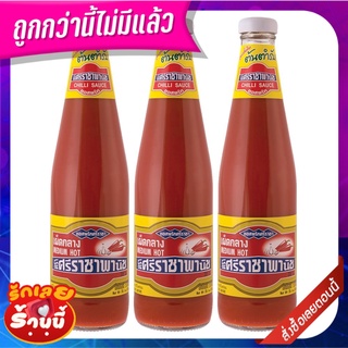 ศรีราชาพานิช ซอสพริกเผ็ดกลาง 570 กรัม x 3 ขวด Siracha Panich Chili 570 g x 3