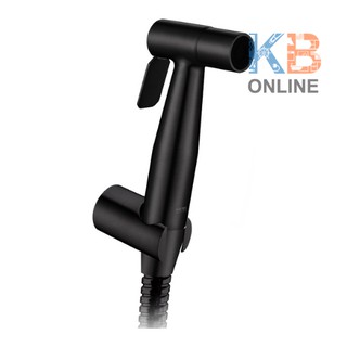 KA-04-347-55 ชุดสายชำระสีดำสแตนเลส ยาว 120 ซม. Rinsing Spray with Hose 120 cm &amp; Holder (Black Matt) KARAT FAUCET