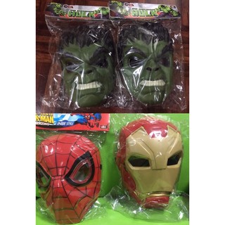 หน้ากากมีไฟ หน้ากากสไปเดอร์แมน ไอรอนแมน หน้ากากฮัก Spider-Man Huk Ironman captain america ของใหม่