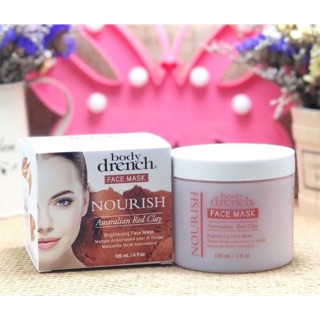 Body Drench Face Mask 120ml. สูตร #Nourish Red Clay Brightening