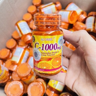 วิตามินซี ACORBIC C-1000 MG   30 เม็ด