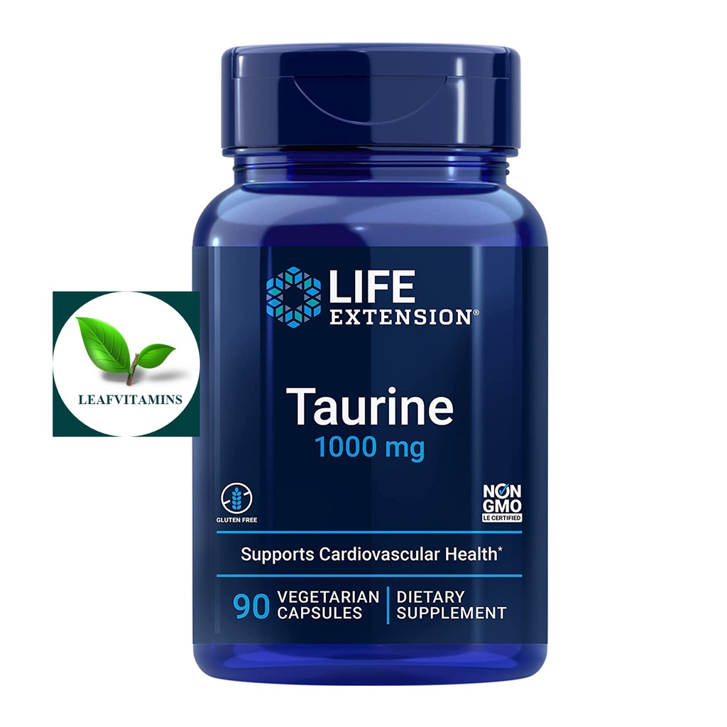 Life Extension  Taurine 1000 mg / 90 Vegetarian Capsules