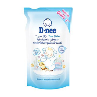 น้ำยาปรับผ้านุ่มเด็กชนิดเติม D-NEE 600 มล. สีขาว อ่อนโยนต่อผิว ปลอดภัยต่อเด็กและคุณแม่