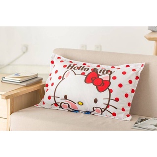 ปลอกหมอน Hello Kitty *ไซส์ใหญ่* เนื้อผ้าสัมผัสนุ่ม ลายสวย ใช้สบาย ขนาด 74 x 48 ซม.